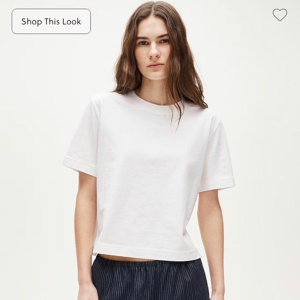 J. Crew Boyfriend jersey relaxed cropped T-shirt